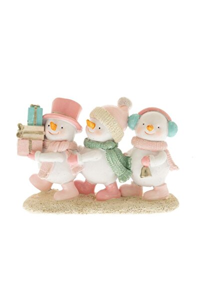 Iliadis Alexandros Figurina din rasina Snowman multicolor 14 cm x 10 cm