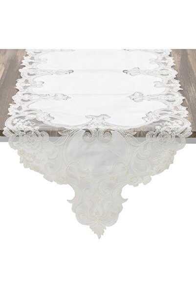 inart Napron dantela Ivory 40 cm x 140 cm