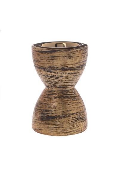 inart Μοντέρνο κεραμικό κηροδοχείο 8 x 11 εκ.