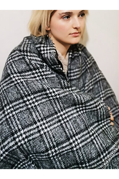 Hobimos Patterned Soft Textured Thick Shawl