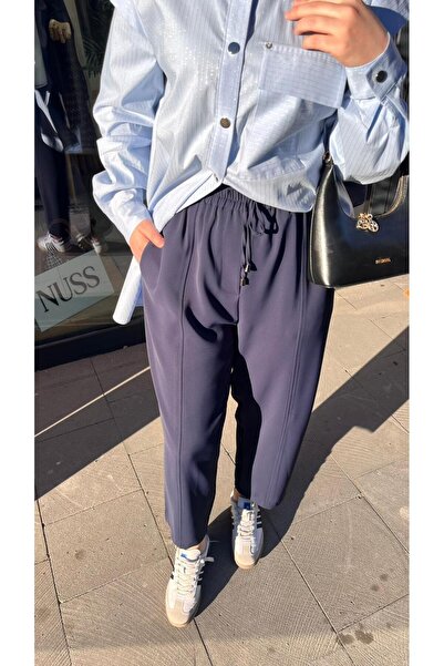 Yusuf Özdemir Pants Navy Blue 1558