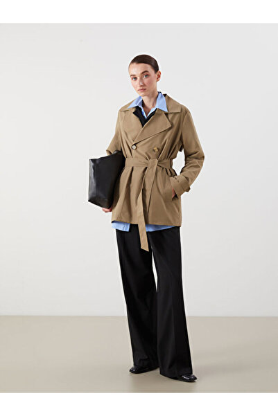 LC Waikiki Double Breasted Collar Women's Trench Coat