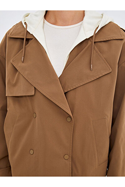 LC Waikiki Hooded Women's Trench Coat