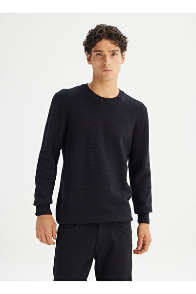 Lee Bisiklet Yaka Regular Fit Siyah Erkek Kazak L2520373001 Siyah Kazak