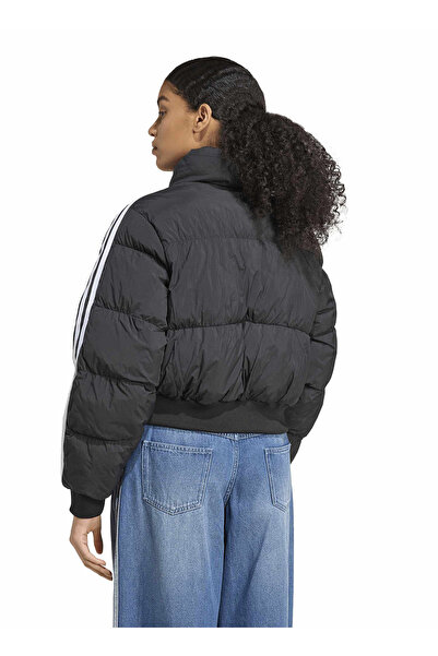 adidas Jx2970 Cropped Puff Black Plain Women's Coat