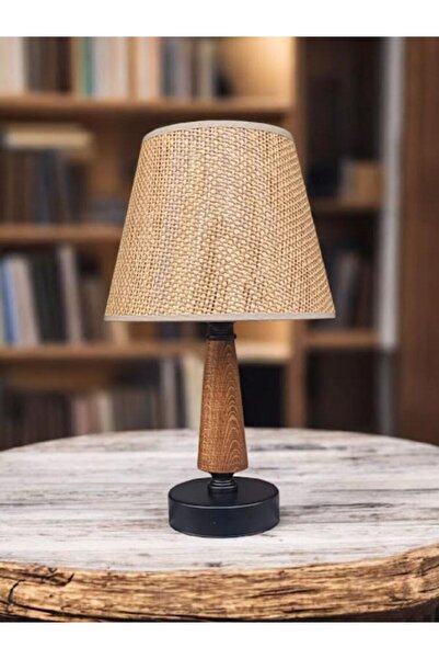 DEDE Vimini Lamp Shade Black Static Coated Wicker Fabric with Hat Shape