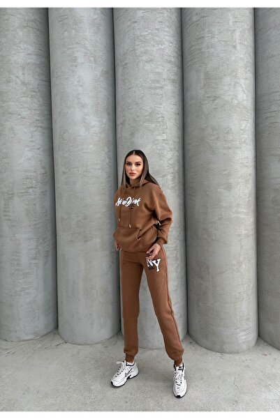 ANATOLIATEKSTILE Women's tracksuit "New York" - Hooded and sweatpants
