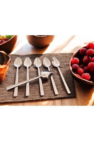 BARITCIOGLU Tea Spoon 6 Pieces Stainless Steel