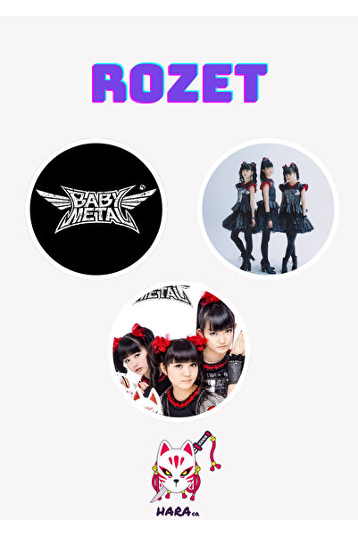Hara Company Babymetal Rozet 3’lü Rozet
