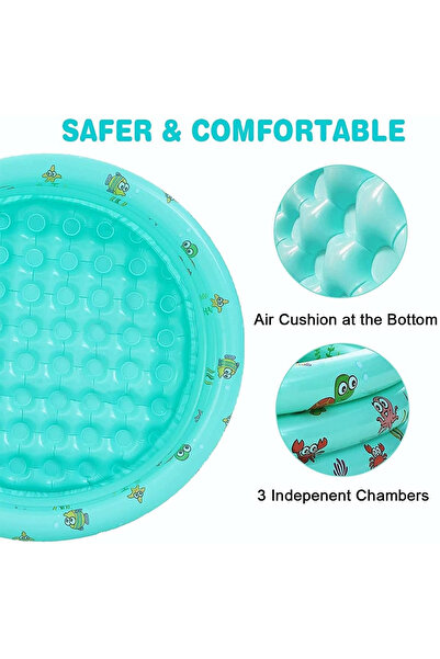OEM Round inflatable pool for children, 100x35 cm green