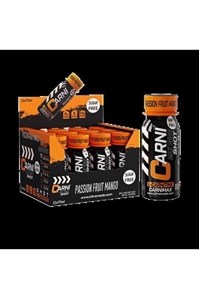C5 Carni Shot L-Carnitine Sugar-Free Passion Fruit Mango Pack of 12