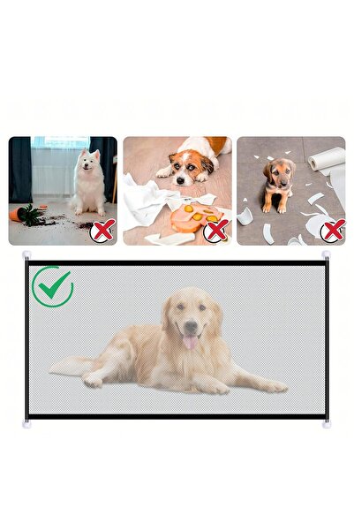 EBA Portable textile barrier, eBA child and animal safety gate, 110x72 cm – headlight mounting