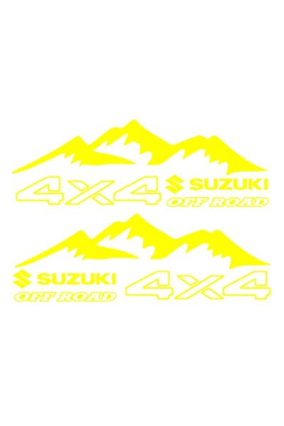 Oracal 651 Set Stickere Off Road, SUZUKI 4x4, 40 cm x 14 cm, galben