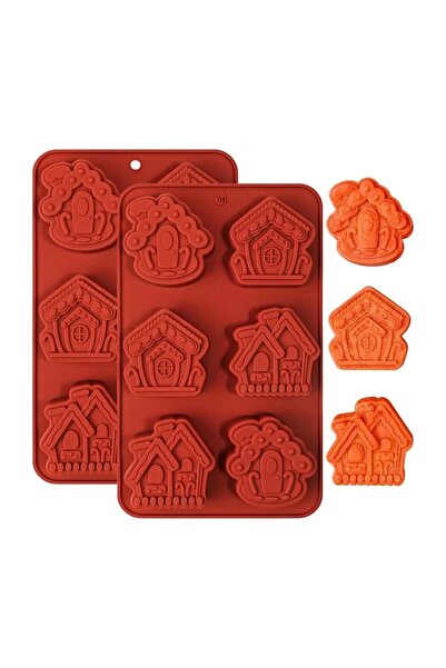 Dharst Silicone mold Houses - 6 cavities
