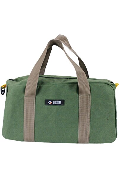 Morelian حقيبة أدوات سميكة مقاومة للتآكل 45 سم، سعة تخزين كبيرة محمولة، لون أخضر عسكري