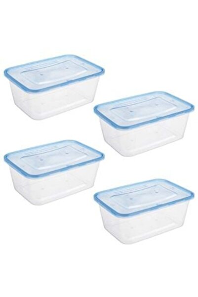 OEM Transparent Blue Food Containers 1 l - 4 pcs