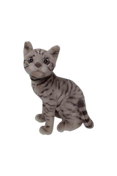 Numaca Gerçekci Oyuncak Peluş Kedi Sevimli Kedi Sesli Miyavlayan Sesli Oyun A...