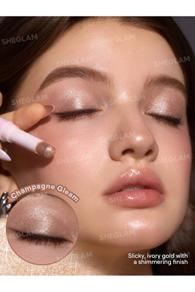 SHEGLAM Crystal Jelly Glaze Stick – Champagne Gleam -Şampanya Altın Tonu