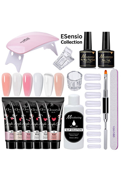ESensio Collection 15 bucati – Kit complet Polygel pentru unghii profesionale...