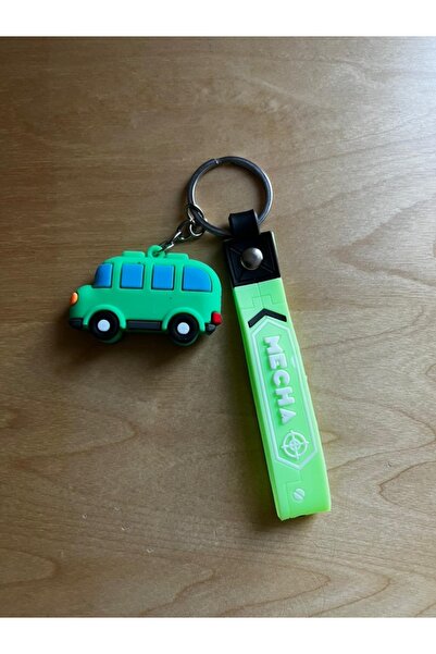ŞEN AKSESUAR Colorful Cute Cars School and Bag Accessory 3D Keychain