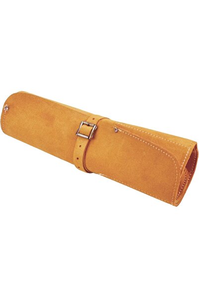 FAITHFULL لفافة إزميل من جلد الغزال بثمانية جيوب (33 × 47 سم)