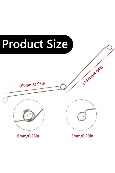 genernic 10 Pcs Twisted Metal Spring Clips for Recessed Lighting Fixtures - Silver