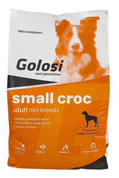 Golosi Small Croc Adult Mini Breeds – Complete food with chicken for adult small breed dogs 7.5kg