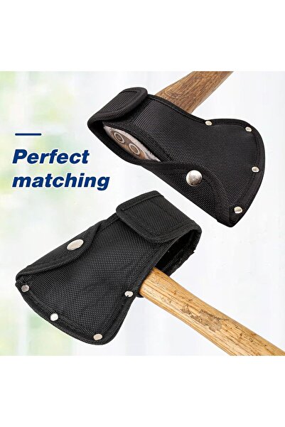genernic Black Hatchet Sheath – Double Blade Protective Cover for 1-1/4 lb Hatchet (Outdoor/Hiking)