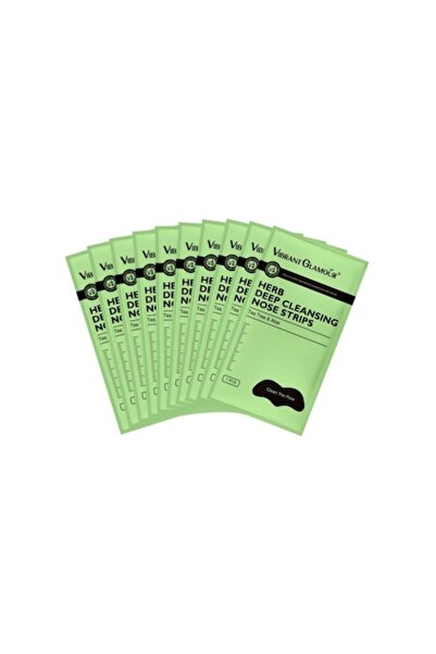 Vibrant Glamour Blackhead Strips Set 10 – Tea Tree & Aloe Vera, for Nose & T-Zone