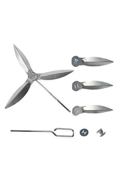 YWNYT Σετ καθαρισμού ψησταριάς 22,5 ιντσών, 2 σετ, 3 λεπίδες, μεταλλικό