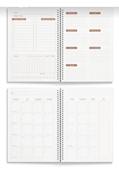 Copyder Unlimited Weekly Monthly Planner Agenda Habit Tracker Spiral Bound A5 Notebook Pastel Lilac