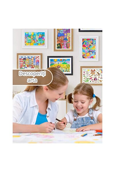 DEECOZY Joyshare Kids Photo Frame A4, Plexiglass, White, 24x33x3 cm, Stores 120-160 Drawings