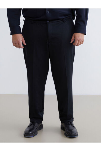 LC Waikiki بنطلون تشينو رجالي كبير الحجم باللون الأزرق الداكن