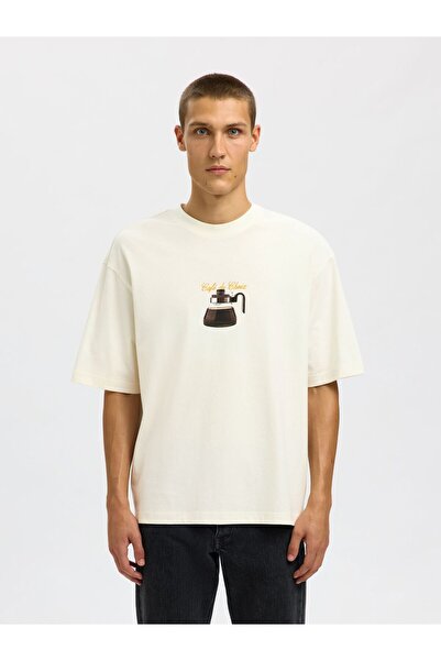 SELECTED T-Shirt mit Rundhalsausschnitt Print