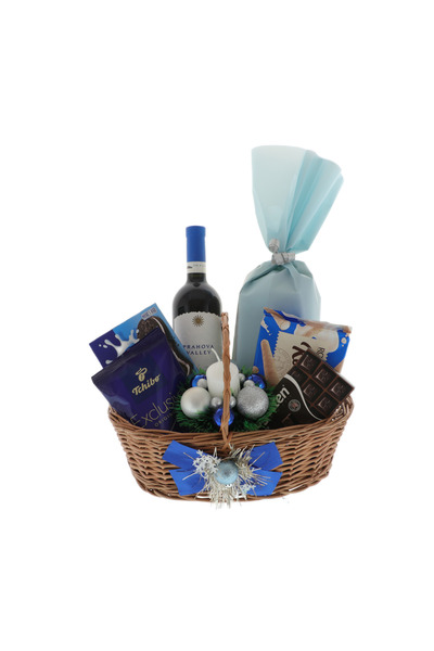 GiftExpress Cos cadou Craciun fulgi de nea