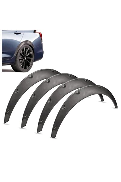 Nicoone Set of 4 Universal Fender Extensions, Mud and Scratch Protection, Flexible PP Material, Black