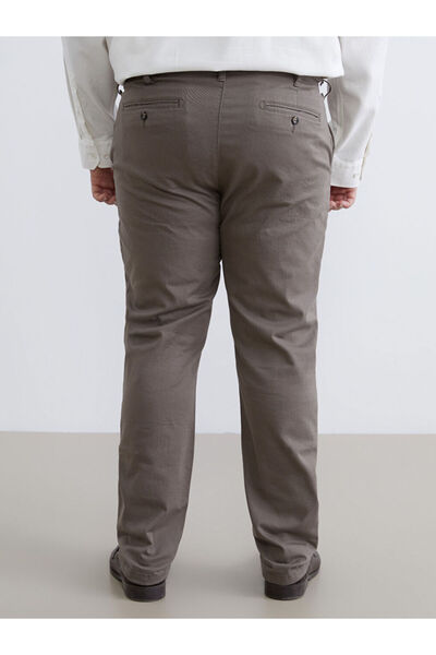 LC Waikiki Brown Plus Size Standard Fit Men's Chino Pants