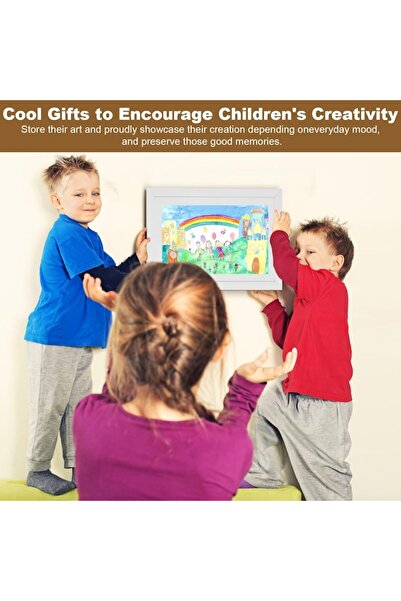 DEECOZY Rama foto lemn, 33x24 cm, Alb, 2 buc,