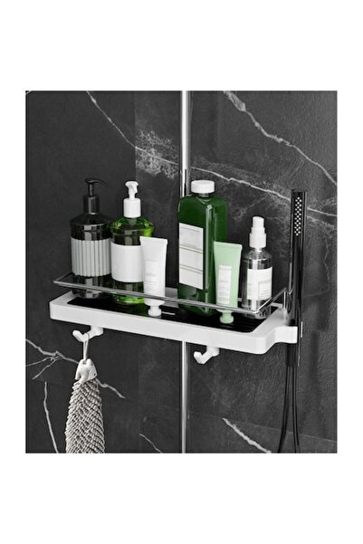 Howdah Raft de duș, montare fără găurire, accesoriu de baie suspendat, uscare...