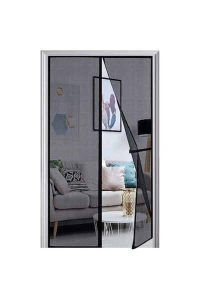 Panngu Mosquito net for balcony door, Panngu, 80x190cm, Insect protection, No drill, Black