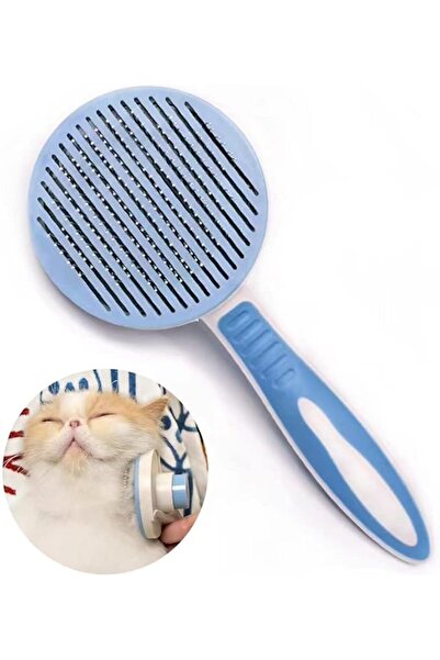 genernic Hesiry Soft Shedding Cat Brush – Gentle Self-Cleaning Pet Brush for Loose Undercoat