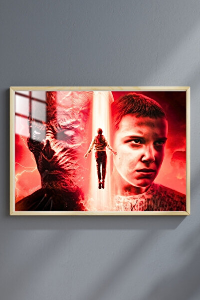 HediyeMetalBaskı Stranger Things - Çerçeveli Metal Poster Tablo