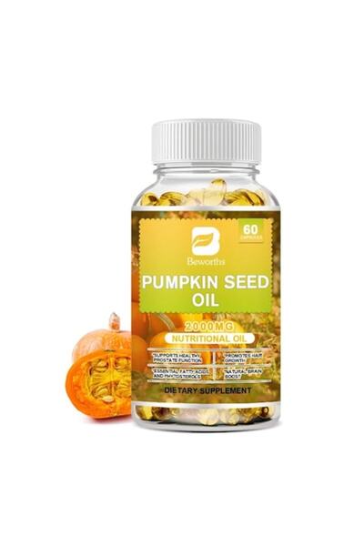 Beworths Pumpkin Seed Oil (Alhena Beworths) — Soft Capsules for Health, 60 Capsules
