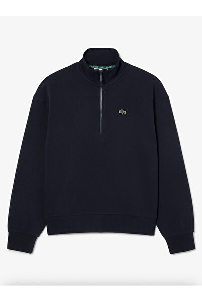 Lacoste High Neck Zipped Piqué Sweatshirt