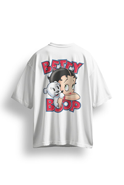 Koi Art Design تي شيرت بيتي بوب / قصة فضفاضة للجنسين / 95% قطن عالي الجودة / ...