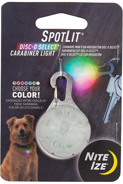 Nite Ize SpotLit Multi-Color LED Collar & Keychain Light (Disc-O Select)