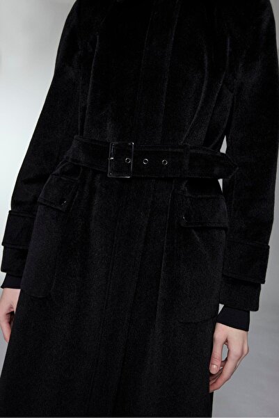 Zühre Hooded Belt Detailed Coat