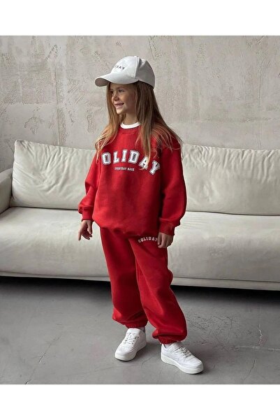 LUSHN طقم بدلة رياضية للأولاد والبنات مطبوعة من Kids Soliday - مجموعة مضلعة م...