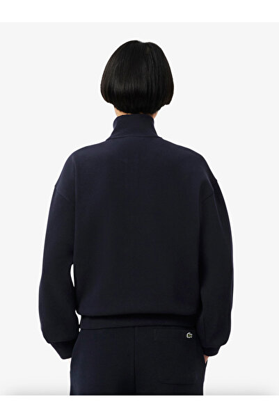 Lacoste High Neck Zipped Piqué Sweatshirt
