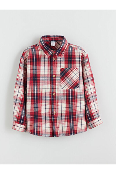 LC Waikiki Карирана риза за момче с дълъг ръкав